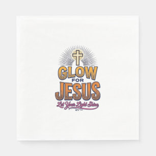Serviette En Papier Glorifiez Jésus Laissez Votre Lumière Briller Chri
