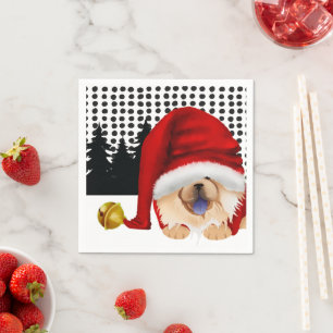 Serviette En Papier GNOME4 LES CHOWLIDAYS serviettes de nap rouge