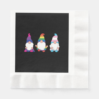 Serviette En Papier Gnome LGBTQ Bisexual Transexuel Ally
