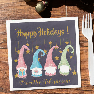 Serviette En Papier gnomes suédois Papier-serviettes de fête