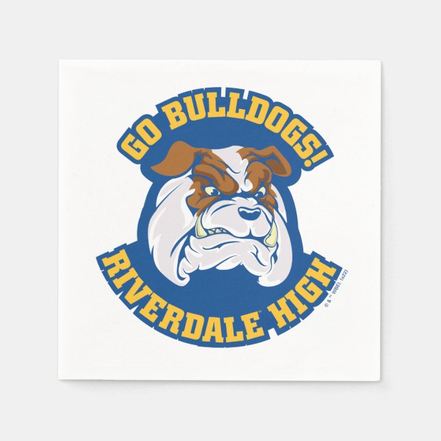 Serviette En Papier Go Bulldogs - Riverdale High (Devant)