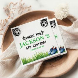 Serviette En Papier Goal! Soccer 5e anniversaire fête