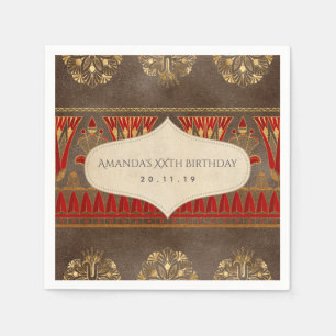 Serviette En Papier Gold Foil parti