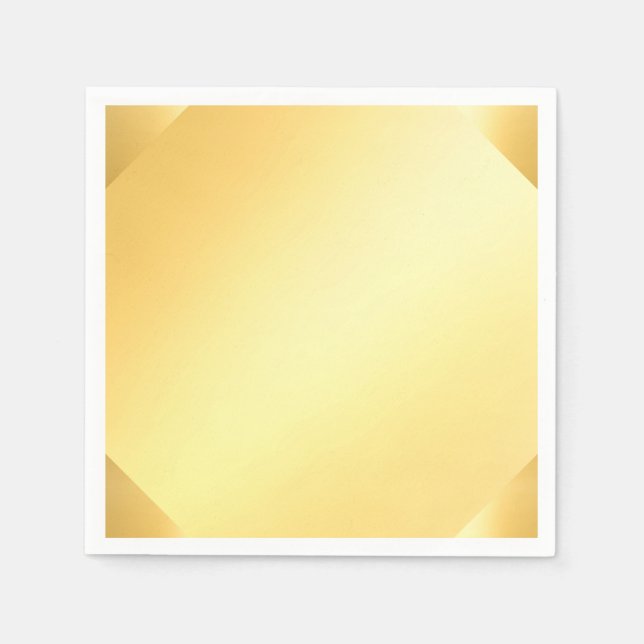 Serviette En Papier Gold Look Blair Modèle Moderne Glamor (Devant)