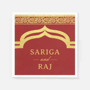 Serviette En Papier Gold Marigold Flower Mundap Canopy Arch Mariage