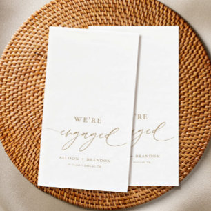 Serviette En Papier Gold Nous sommes engagés dans la partie Engagement