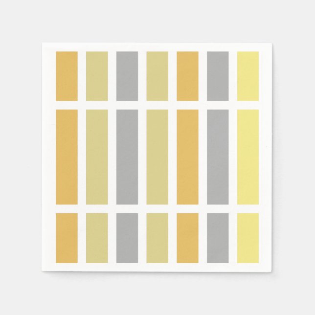 Serviette En Papier Gold Silver Bronze Metal Hues (Devant)