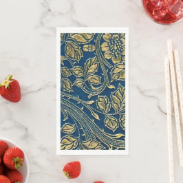 Serviette En Papier Golden Blossom Elegance 