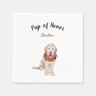 Serviette En Papier Golden Doodle Dog Cocktail Napkins