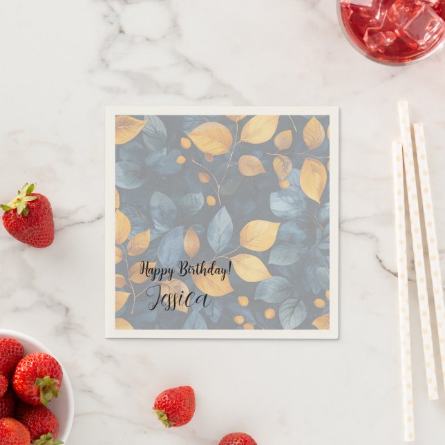 Serviette En Papier Golden Foliage Dreams Automne Nature Beauté (En situation)