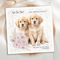 Golden Retriever Nous Faisons Trop Rose Floral Chi