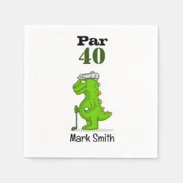 Serviette En Papier Golf 40e anniversaire Par tee trente