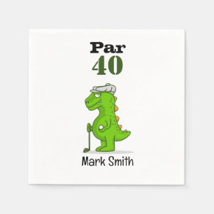 Serviette En Papier Golf 40e anniversaire Par tee trente