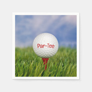 Serviette En Papier Golf Anniversaire