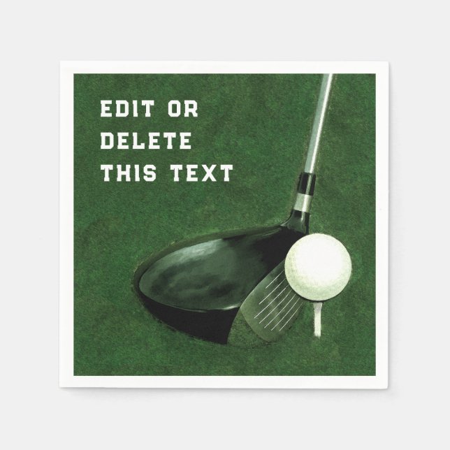 Serviette En Papier Golf Event Napkins (Devant)