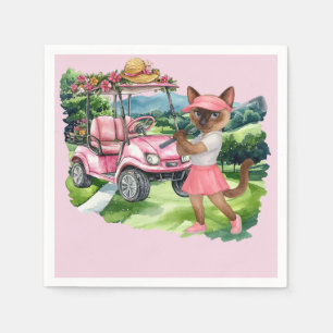 Serviette En Papier Golf Femme à thème pour LADY TOURNAMENT