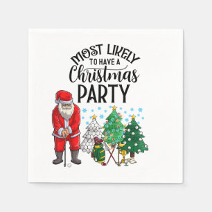 Serviette En Papier Golf Noël Les plus susceptibles d'avoir Noël