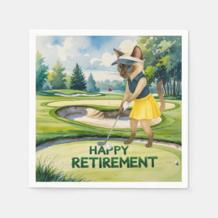 Serviette En Papier Golf Retraite sur le thème des Amoureux de les cha