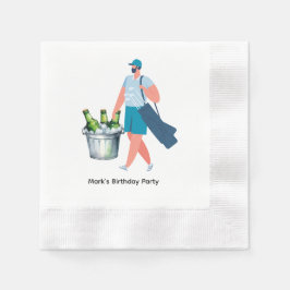 Serviette En Papier Golfer Partons Tee pour la fête