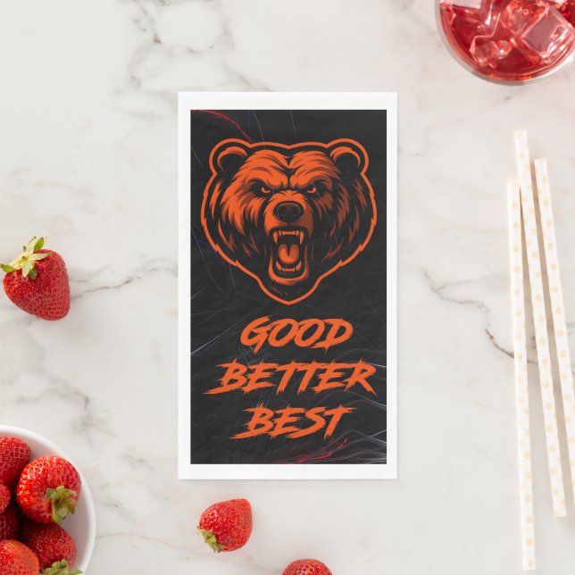 Serviette En Papier Good Better Best Never Let It Rest (En situation)