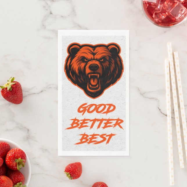 Serviette En Papier Good Better Best Never Let It Rest (En situation)