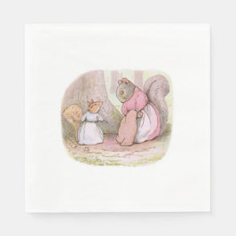 Serviette En Papier Goody et Mme Hackee (écureuils) (Beatrix Potter)