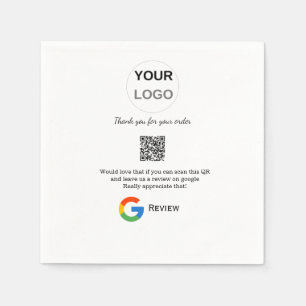 Serviette En Papier Google examen logo de l'entreprise Analyser QR exa