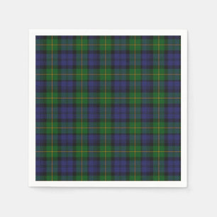 Serviette En Papier Gordon Clan Tartan Papier Plaid Napkins