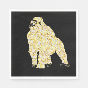SERVIETTE EN PAPIER GORILLA BLING