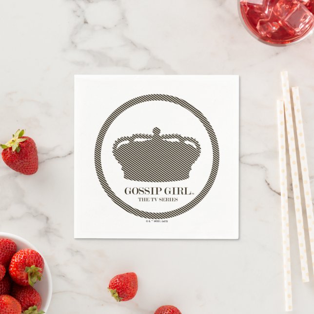 Serviette En Papier Gossip Girl TV Series Crown Icon (En situation)