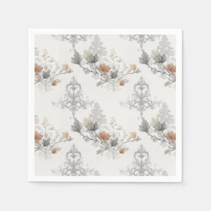 Serviette En Papier Gothique Damask Halloween