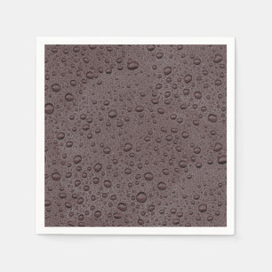 Serviette En Papier gouttelettes d'eau marron