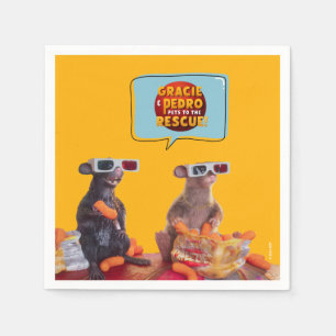 Serviette En Papier Gracie & Pedro Watch Party