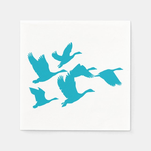 Serviette En Papier Gracity Geese Design Napkins (Devant)