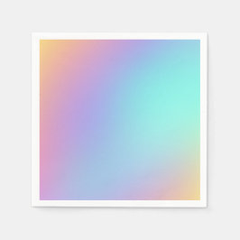 Serviette En Papier Gradient Pastel forme libre