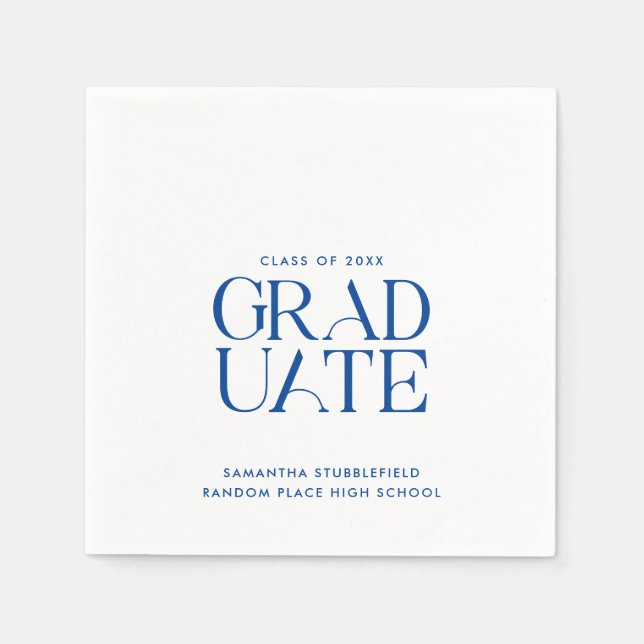Serviette En Papier Graduation 2025 Grad Party Paper (Devant)