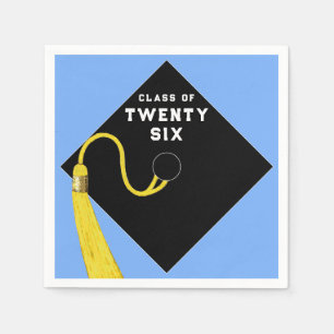 Serviette En Papier Graduation 2025 Party Light Blue