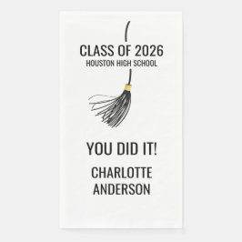Serviette En Papier Graduation Cap Tassel