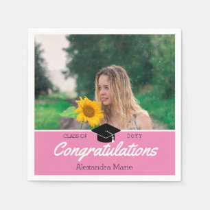 Serviette En Papier Graduation de l'école de photographie personnalisé