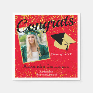 Serviette En Papier Graduation de l'école de photographie personnalisé