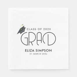 Serviette En Papier graduation de texte minimale simple