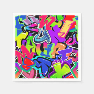 Serviette En Papier Graffiti