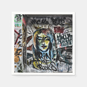 Serviette En Papier Graffiti Moderne Cool urbain Art de rue