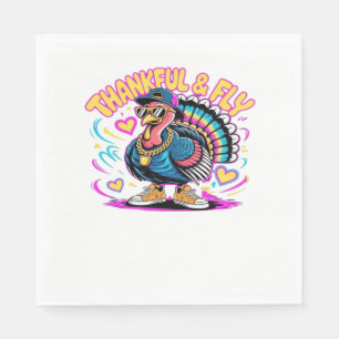 Serviette En Papier Graffiti Turquie Vibes - Thankful & Fly Cartoon Ar