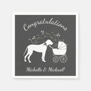 Serviette En Papier Grand Baby shower Dane