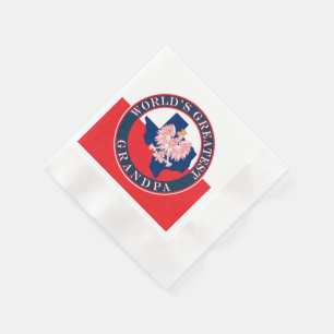 Serviette En Papier Grand-père du monde