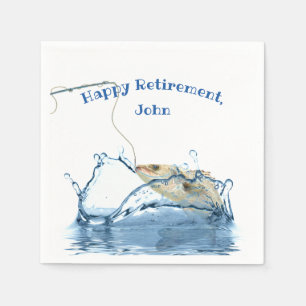 Serviette En Papier grand poisson à la fête de la retraite de l'eau