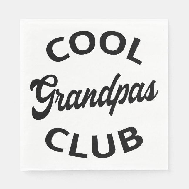 Serviette En Papier Grandpas Club cool I (Devant)