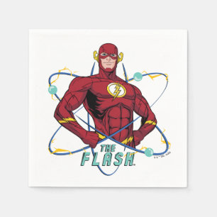 Serviette En Papier Graphique atomique Flash de dessin