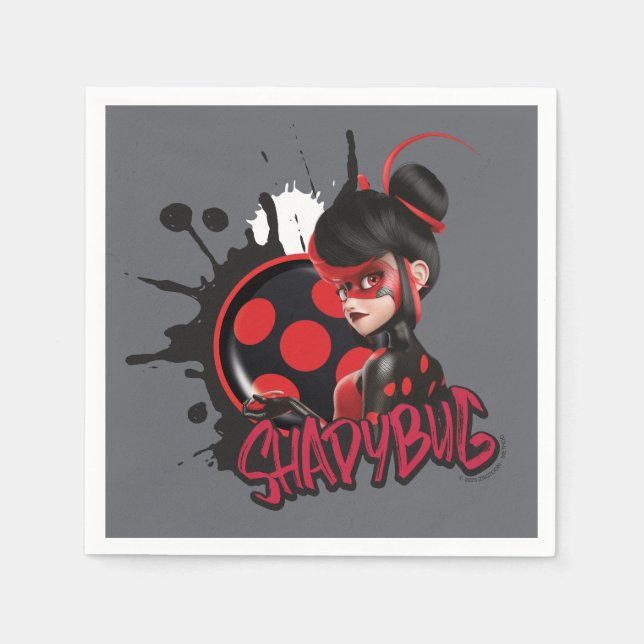 Serviette En Papier Graphique de caractères de Shadybug à revers Mirac (Devant)